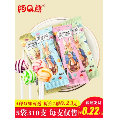 棒棒糖创意可爱卡通儿童网红小朋友糖果怀旧零食散装婚礼喜糖批发图3