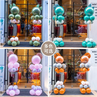 开业大吉立柱气球装饰品气氛场景布置周年庆典礼感恩路引地飘支架图3