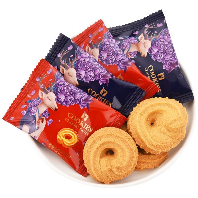 阿Q熊 曲奇饼干办公休闲零食品早餐结婚婚礼喜饼糖果宝宝诞生专用图2