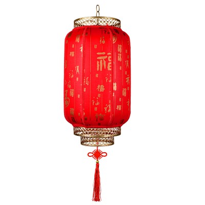 羊皮灯笼吊灯中国风户外防水防晒广告定制印字中式仿古红灯笼挂饰图5