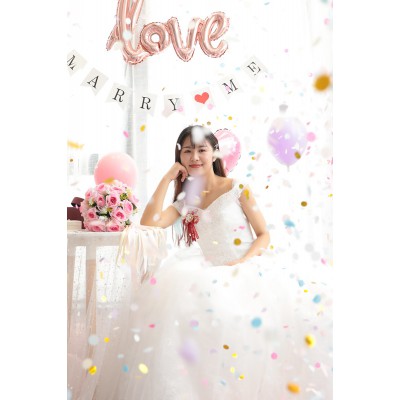 结婚手推小礼花手持婚礼用品大全婚庆亮片生日喷花筒彩带彩花礼炮图3
