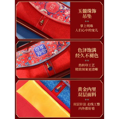 2022新款万元大红包袋个性创意大号红包封布艺袋婚礼结婚用品改口图5
