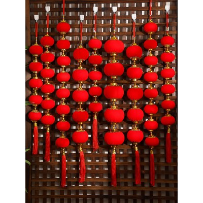 元旦节小灯笼新年装饰商场大红色户外中国风挂饰春节过年布置挂件图4