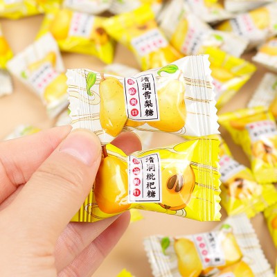 枇杷润喉糖清凉润喉雪梨休闲清新口气薄荷糖结婚喜糖散装批发网红图2