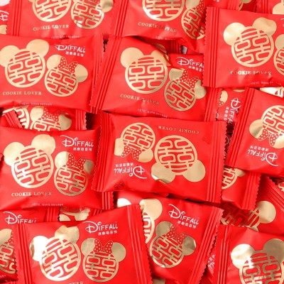 阿Q熊 迷曲奇饼干喜饼宝宝满月结婚双喜字喜糖散装囍小包装专用图5