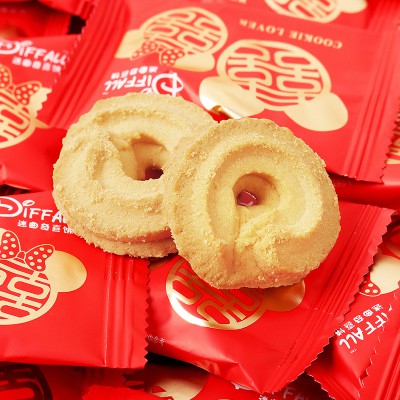 阿Q熊 迷曲奇饼干喜饼宝宝满月结婚双喜字喜糖散装囍小包装专用图2