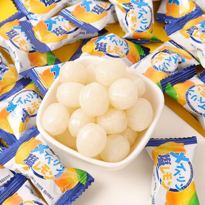 阿Q熊 海盐咸柠檬糖水果味糖果休闲散装硬糖小零食品网红批发招待图2