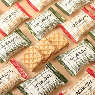 阿Q熊 熔岩夹心巧克力威化饼干休闲小零食品网红喜糖批发散装糖果图5