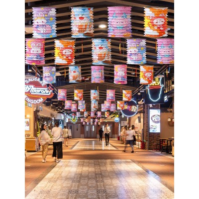2023新年兔子花灯装饰 手工diy儿童手提发光宫灯过年春节灯笼挂饰图3