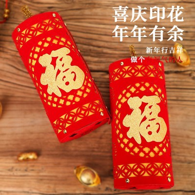春节鞭炮装饰元旦过年商场仿真2023爆竹摆件新年坐炮场景布置用品图4