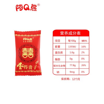 阿Q熊早得贵子喜枣喜糖结婚订婚满月宴批发散装阿胶枣蜜饯红枣图4