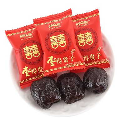 阿Q熊早得贵子喜枣喜糖结婚订婚满月宴批发散装阿胶枣蜜饯红枣图3