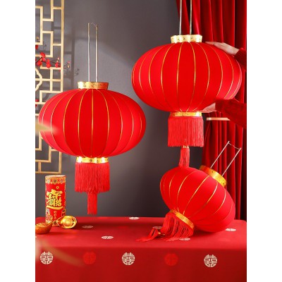结婚庆灯笼元旦节日宫灯大门口户外阳台装饰挂饰挂件新年大红灯笼图3