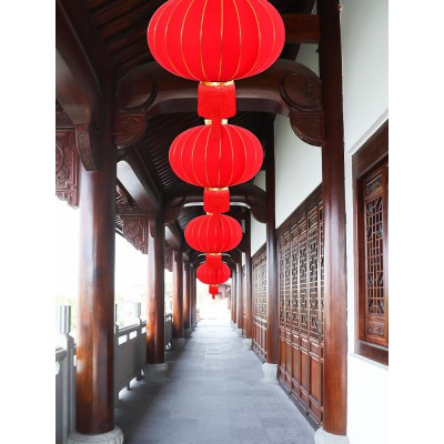 结婚庆灯笼元旦节日宫灯大门口户外阳台装饰挂饰挂件新年大红灯笼图4