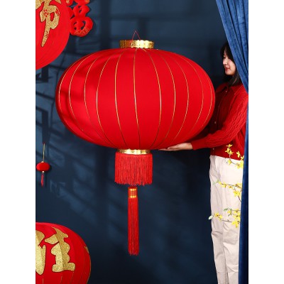 新年装饰春节大红灯笼中国风户外大门口阳台一对元旦过年喜庆挂饰图3