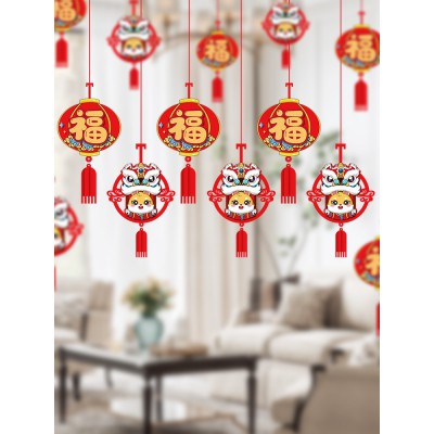 新年装饰品2023兔年春节吊饰挂件商场幼儿园教室拉花过年布置挂饰图3