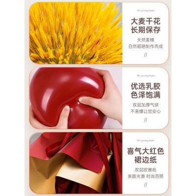 开业气氛布置气球店面活动商场新店铺场景花篮结婚拱门口装饰用品图5