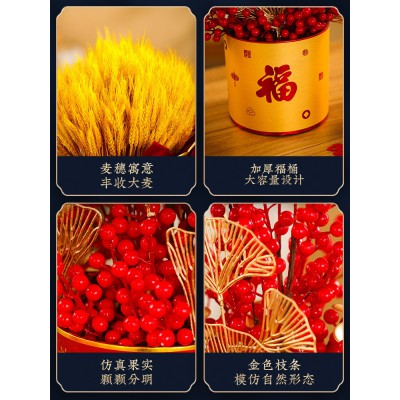 发财果大麦摆件新店开业礼物搬家乔迁之喜新居礼品玄关新年装饰品图2