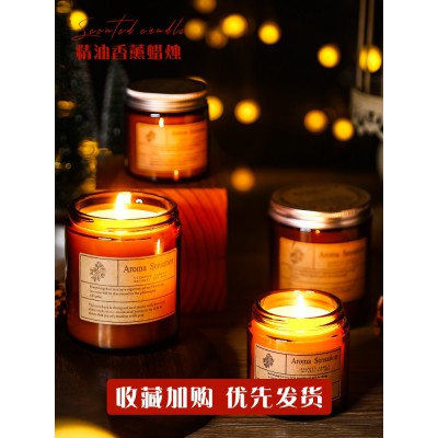 香薰蜡烛浪漫情调 ins家用卧室房间烛光晚餐气氛小众北欧香氛布置图4