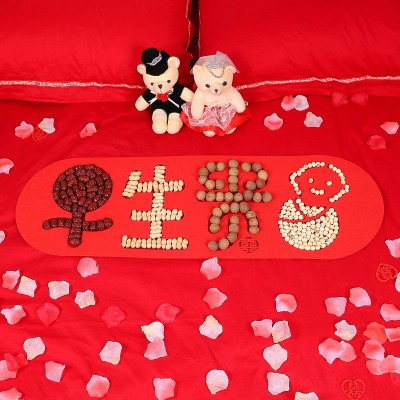 结婚庆用品大全创意新婚房布置婚礼新房装饰喜庆早生贵子摆件模板图3