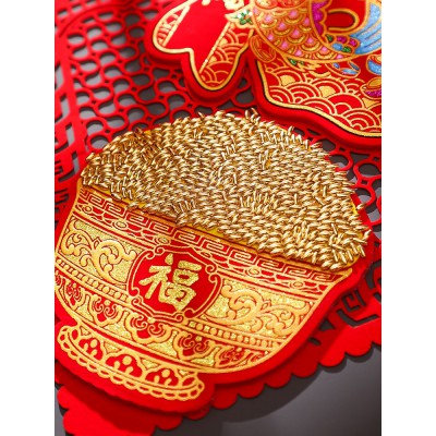乔迁之喜装饰福字门贴纸新居进宅大吉搬家仪式用品布置自粘式墙贴图2