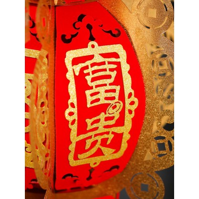 大红灯笼手工diy 乔迁之喜装饰大门口挂饰阳台室内户外中式小挂件图2