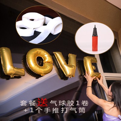 菲寻婚房布置铝膜气球婚礼卡通英文字母新房装饰气球套餐结婚用品图5