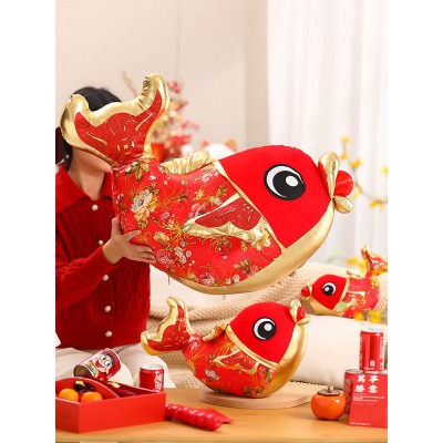 2023新年装饰摆件福鱼创意客厅桌面商场橱窗场景布置过年春节用品图4