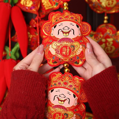 2023兔年新年过年装饰用品春节室内布置红辣椒串鞭炮串挂件挂饰图3