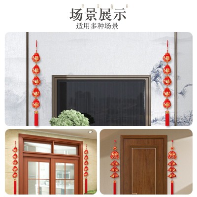 2023兔年新年过年装饰用品春节室内布置红辣椒串鞭炮串挂件挂饰图4
