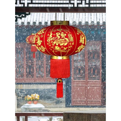2023新款兔年春节大红灯笼户外防水阳台一对大门口过新年宫灯挂饰图3