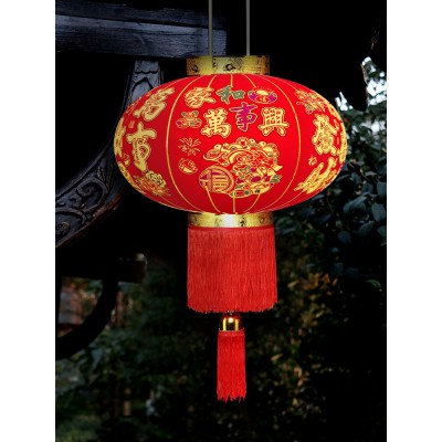 2023新款兔年春节大红灯笼户外防水阳台一对大门口过新年宫灯挂饰图4