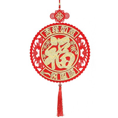 新年毛毡布挂件春节过年客厅装饰用品商场店铺办公室场景布置挂饰图4