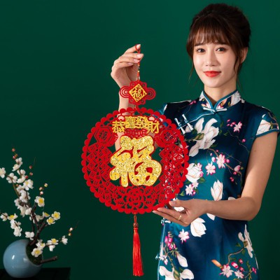 福字金福挂件新年2022兔年春节过年年货装饰用品挂饰室内场景布置图5