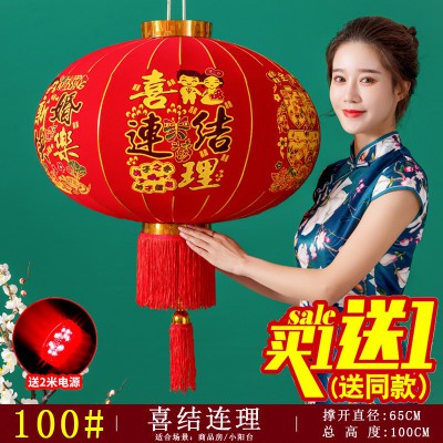 春节大红灯笼灯吊灯中国风过年户外大门阳台灯笼挂饰春节喜庆装饰图2