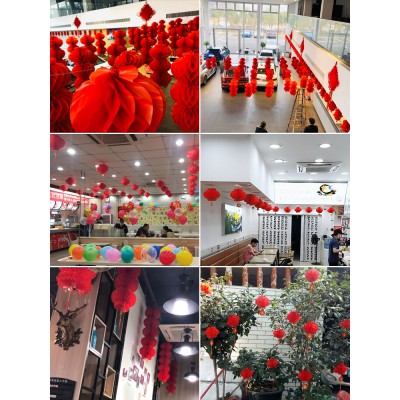 元旦过新年2023兔年小红纸灯笼挂饰装饰挂件春节年货场景布置用品图3