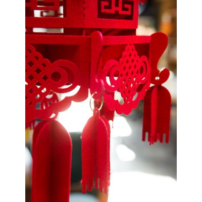 宫灯小红灯笼大红灯笼阳台挂饰新年春节装饰用品商场布置场景过年图4