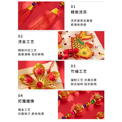 福字中国结挂件客厅大号高档平安节吉祥玄关背景墙壁春节墙面装饰图4