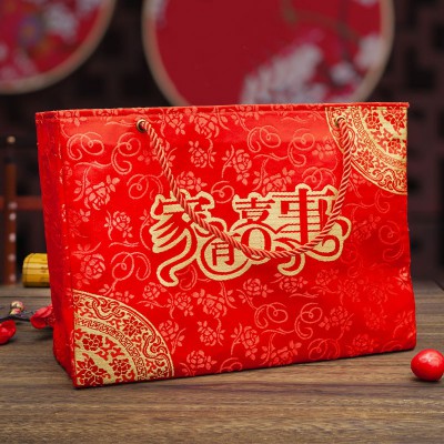 结婚用品创意彩礼袋礼金箱新娘陪嫁订婚红包袋定亲装钱聘礼首饰盒图2