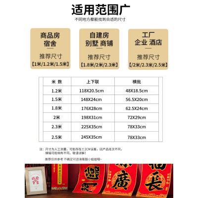 生意兴隆对联门市商场店铺开业公司绒布春联大门门联自粘2023兔年图3