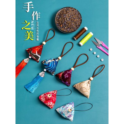 香囊diy材料包端午小香包古风刺绣手工祈福香囊薰衣草天然驱蚊包图2
