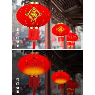 大红灯笼挂饰欢度佳节灯笼灯吊灯户外阳台防水广告小灯笼装饰用品图5