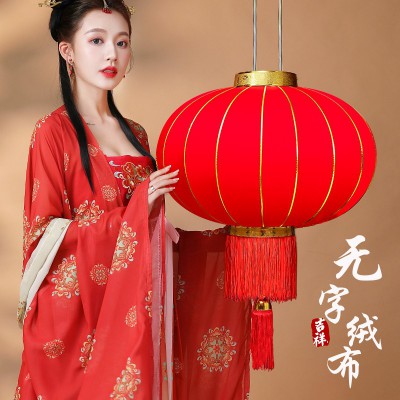 2023新款兔年红灯笼大门口挂饰过新年春节元旦家用场景布置小灯笼图2
